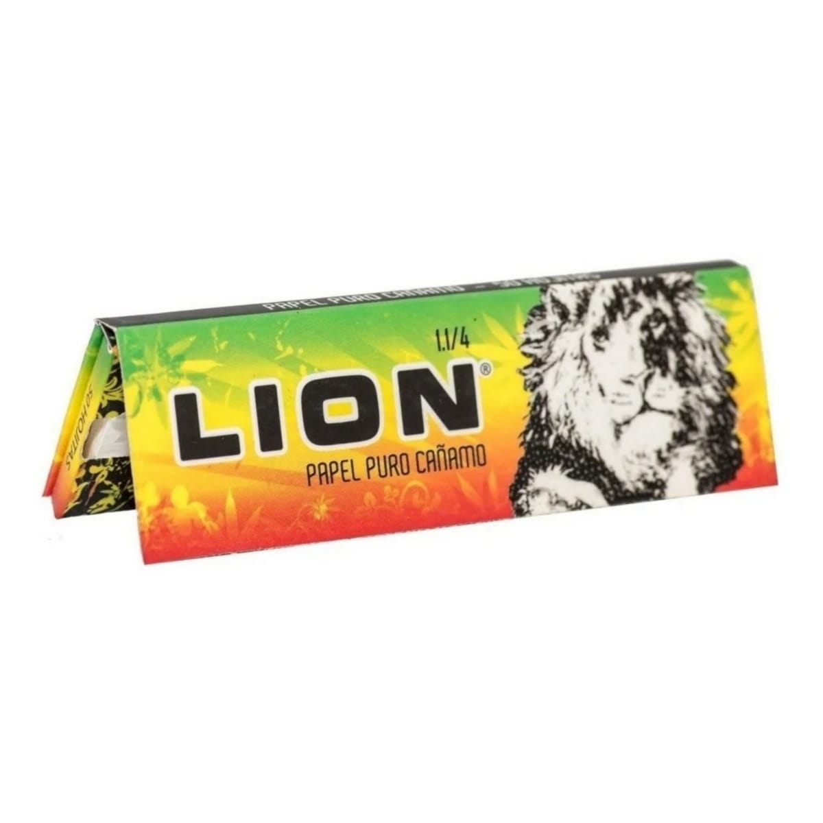 Papel p/Armar Lion Jamaica Ca?amo Regular 1 1/4 x 50u. Lion Rolling Circus